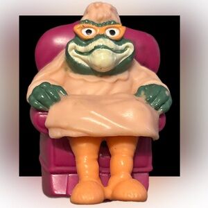 Vintage Happy Meal “Dinosaurs” Figure Grandma Philips with Pink Chair